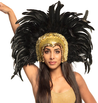 Hoofdtooi Go-go danseres Goud Multikleur - Print