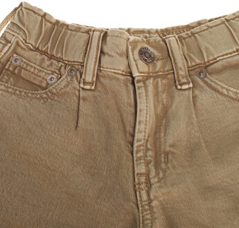 Hoog-waste barrel jeans 797333 voor meisjes Kaki - 6J / 116cm