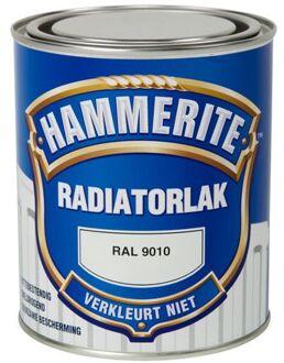 Hoogglans Radiatorlak - Kleurvast - RAL 9010 - 750 ml