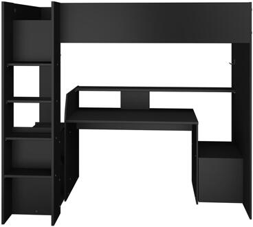 Hoogslaper Levi - 90x200 Cm - Spaanplaat - Zwart