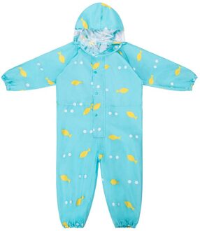 Hoogte 105-120 cm Kids Regenjas Regen Broek Cartoon Waterdichte Regenkleding Meisje En Jongen Poncho Ondoordringbare Regen Jas Regen jumpsuit