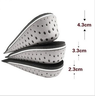 Hoogte Toename Inlegzolen Half Voor Mannen/Vrouwen Inserts Pad Inlegzolen Voeten Schoenen Up Invisiable Arch Ondersteuning Schoen Zool Kussen pad 43mm