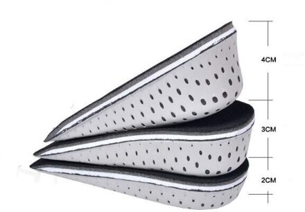 Hoogte Toename Inlegzolen Volledige Half Voeten Schoenen Up Invisiable Arch Ondersteuning Schoen Zool Kussen Pad Mannen Vrouwen Inserts Pad Inlegzolen Half insoles / 3CM