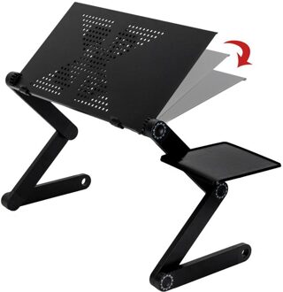 Hoogte Verstelbare Folding Laptop Tafel Multifunctionele Computer Stand Anti Skid Voor Bed Met Muismat Usb Cooling Fans