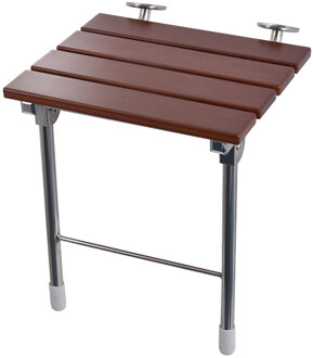 Hoogwaardige Bad Douche Muur Stoel Thuis Badkamer Kruk Huishouden Wandmontage Douchestoel Massief Houten Opvouwbare Stoel-Met Benen