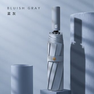 Hoogwaardige Grijs Automatische Paraplu Mannen Wind-Slip Grote Versterkte Opvouwbare Regen En Regen Dual-Gebruik blauw grijs