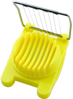 Hoogwaardige Multifunctionele Keuken Egg Slicer Sectioner Cutter Mold Flower Edges Keuken Tools Gadgets 3 Kleuren geel