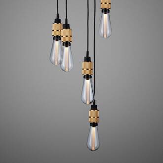 Hooked 6.0 nude hanglamp messing zwart, messing