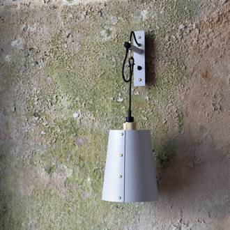 Hooked Wand groot grijs/messing steengrijs, messing