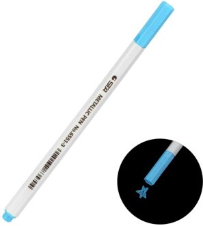 Hoomin Gekleurde Marker Pen Voor Bruiloft Fotoalbum Dagboek Scrapbooking Aquarel Gel Pennen Voor Zwarte Raad Leuke Water Krijt Pen Blauw