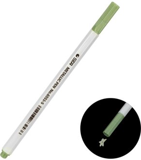 Hoomin Gekleurde Marker Pen Voor Bruiloft Fotoalbum Dagboek Scrapbooking Aquarel Gel Pennen Voor Zwarte Raad Leuke Water Krijt Pen groen