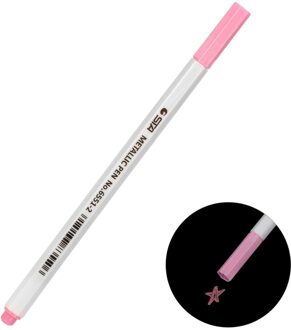 Hoomin Gekleurde Marker Pen Voor Bruiloft Fotoalbum Dagboek Scrapbooking Aquarel Gel Pennen Voor Zwarte Raad Leuke Water Krijt Pen Roze