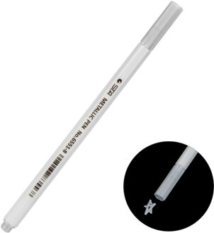 Hoomin Gekleurde Marker Pen Voor Bruiloft Fotoalbum Dagboek Scrapbooking Aquarel Gel Pennen Voor Zwarte Raad Leuke Water Krijt Pen zilver
