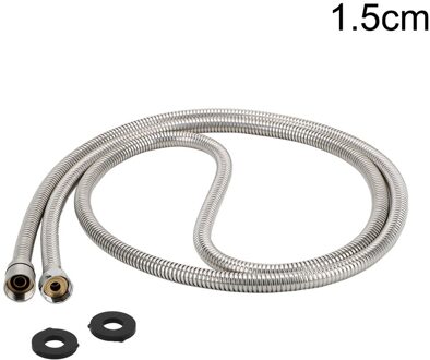 Hoomin Hoge Druk Douche Slang Sanitair Voor Badkamer Accessoires Pvc Flexibele Handheld Anti Kronkelende Gi/2 Universele Slang 1.5mStainless staal