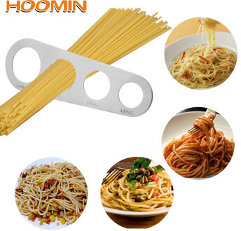 Hoomin Pasta Noodle Meet Keuken Accessoires 4 Gaten Spaghetti Measurer Rvs 1Pcs