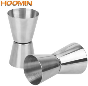 HOOMIN Rvs Cocktail Meet Cup Korte Drinken Meting Maatbeker 25/50 ML Cocktail Shaker Jigger Voor Thuis bar