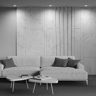 Hoop inbouwlamp, hoekig, wit