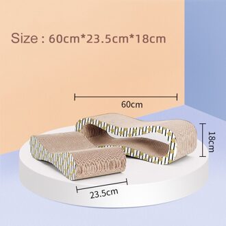 Hoopet 2-In-1 Katten Krasraad 8 Vorm Huisdier Interactief Plezier Speelgoed Kat Nail Schraper Krassen Pad gegolfd Pet Training Speelgoed