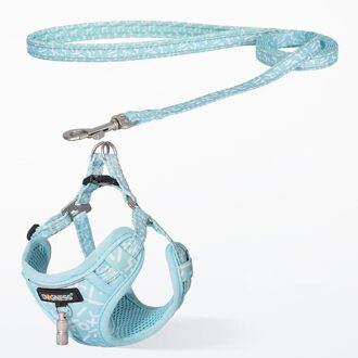 Hoopet Kleine Harnas Hond Aangelijnd Set Anti-verloren Hanger Reflecterende Kat Outdoor Vest Huisdier Harnas groen