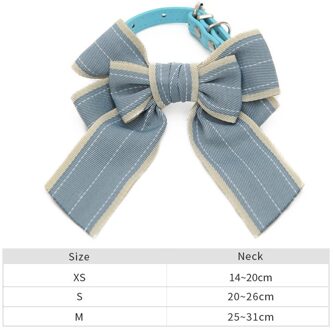 Hoopet Pet Hond Kat Ketting Verstelbare Voor Katten Kraag Honden Accessoires Hond Strikje Puppy Strikjes Hond Huisdier levert blauw XS