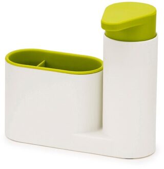 Hooqict Keuken Vloeibare Zeep Dispensers Met Spons Houder Afwasmiddel Dispenser Badkamer Multifunctionele Organizer Box