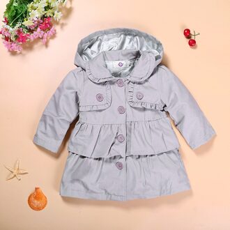 Hooyi Kinderen Zeelt Jas Hoodies Grey Meisje Jas Kids Jas Baby Meisje Kleding Outfits Geul Bovenkleding Hooded Jumper 1-5Y 12m