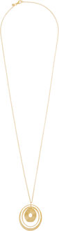 'Hope' Dames 925 Sterling Zilveren Ketting met Hanger - Goud ZK-7393