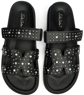 Hope Stud Footbed Sandalen Zwart - EU 38 / UK 5