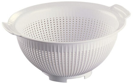 Horeca vergiet - kunststof - wit - Dia 28 cm - Plastic vergieten keuken accessoires