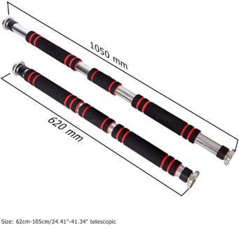 Horizontale Bar Pull Up Indoor Gym Verstelbare 62-100cm Oefening Fitness Equipmet