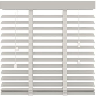 Horizontale jaloezie hout 50mm wit 140 x 180cm