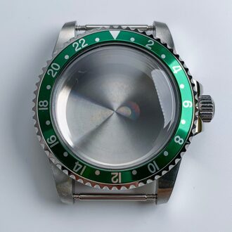 Horloge 1960 Automatische Rvs Horlogekast 40Mm Vintage NH35 Beweging Acryl Halfronde Spiegel Lichtgevende Handen Vervanging D4