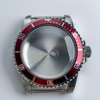 Horloge 1960 Automatische Rvs Horlogekast 40Mm Vintage NH35 Beweging Acryl Halfronde Spiegel Lichtgevende Handen Vervanging D5