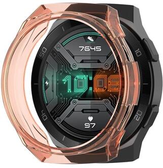 Horloge Case Voor Huawei Horloge Gt 2e 50Mm Case Zachte Siliconen Tpu Beschermende Horloge Cover Protector Sleeve Frame Voor huawei GT2e Case Oranje