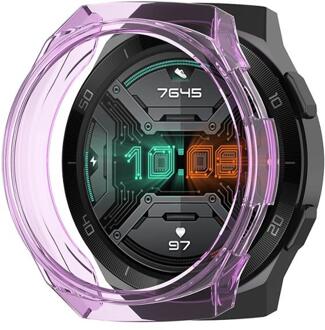 Horloge Case Voor Huawei Horloge Gt 2e 50Mm Case Zachte Siliconen Tpu Beschermende Horloge Cover Protector Sleeve Frame Voor huawei GT2e Case Paars