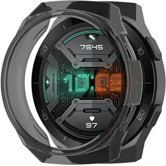 Horloge Case Voor Huawei Horloge Gt 2e 50Mm Case Zachte Siliconen Tpu Beschermende Horloge Cover Protector Sleeve Frame Voor huawei GT2e Case zwart