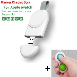Horloge Charger Magnetische Smart Opladen Outdoor Computer Kantoor Draadloze Oplader Base Draagbare Mini Voor Iwatch Usb Sleutelhanger