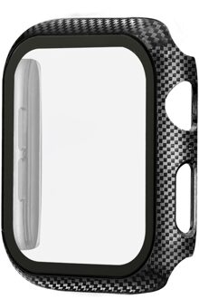 Horloge Cover Carbon Fiber Pc Protector Case Voor Apple Horloge 5 4 3 2 1 42 Mm 38 Mm Clear screen Voor Iwatch 44 Mm 40 Mm Protector Case 1 / 44mm