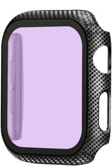 Horloge Cover Carbon Fiber Pc Protector Case Voor Apple Horloge 5 4 3 2 1 42 Mm 38 Mm Clear screen Voor Iwatch 44 Mm 40 Mm Protector Case 2 / 44mm