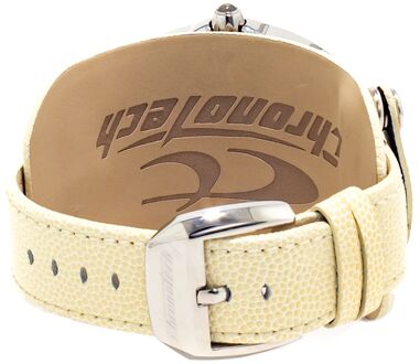 Horloge Crème Leren Band Ivoor - One Size