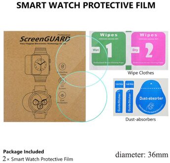 Horloge Glas Anti Scratch Glad Ronde Transparant Kristal Glas Voor 26/28/30/32/34/36/37/38/40Mm Vervanging Platte Horloge Glas 36mm
