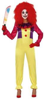 Horror clown Freak verkleed kostuum voor dames