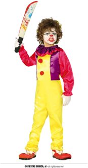 Horror clown Freak verkleed kostuum voor kinderen - Halloween 5-6 jaar (110-116)