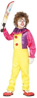 Horror clown Freak verkleed kostuum voor kinderen - Halloween 5-6 jaar (110-116)