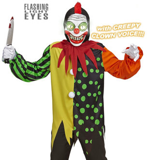 Horror Clown Jongen Kostuum Elektro Multikleur - Print