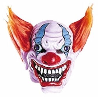 Horror clown masker - volwassenen - Halloween enge clown gezichtsmasker Multi