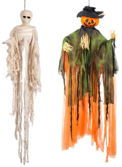 Horror decoratie pakket hangende griezelige poppen