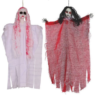 Horror decoratie pakket hangende griezelige poppen