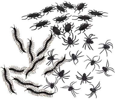 Horror enge beestjes decoratie dieren set 36-delig