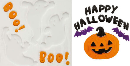 Horror gel raamstickers Happy Halloween - 2x vellen - Halloween thema decoratie/versiering